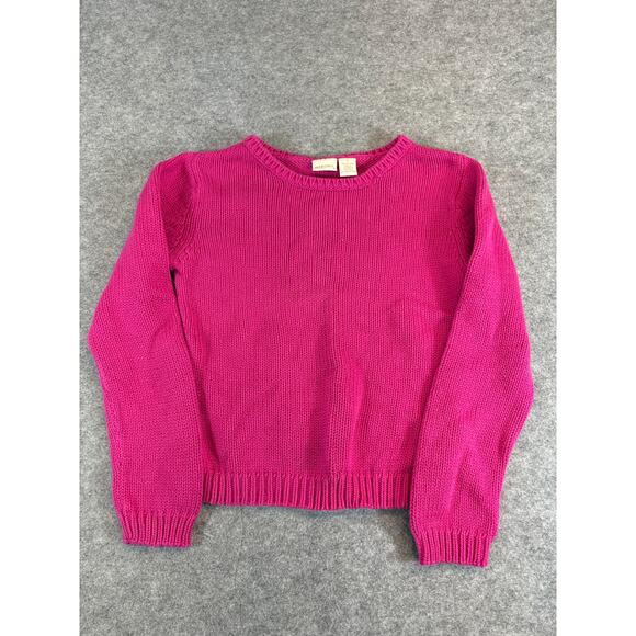 Merona Sweater Womens Small Pink Cable Knit Pullover Fairycore Cottage Preppy - Picture 1 of 6
